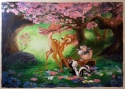 Muurschildering Bambi